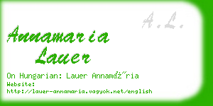 annamaria lauer business card